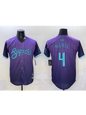 4 Ketel Marte Purple Stitched Jersey